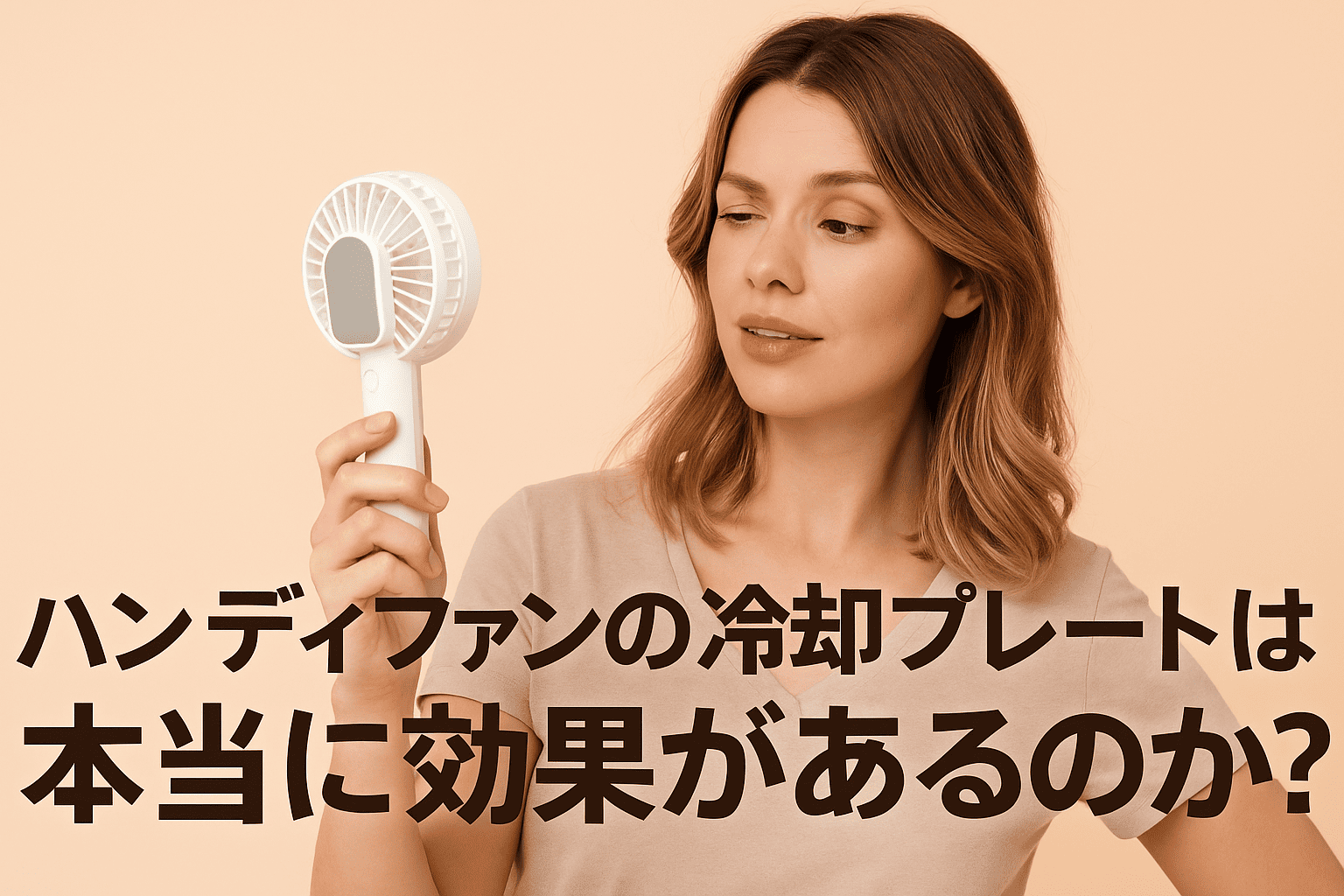 ハンディファンの冷却プレートは意味がないのか検証