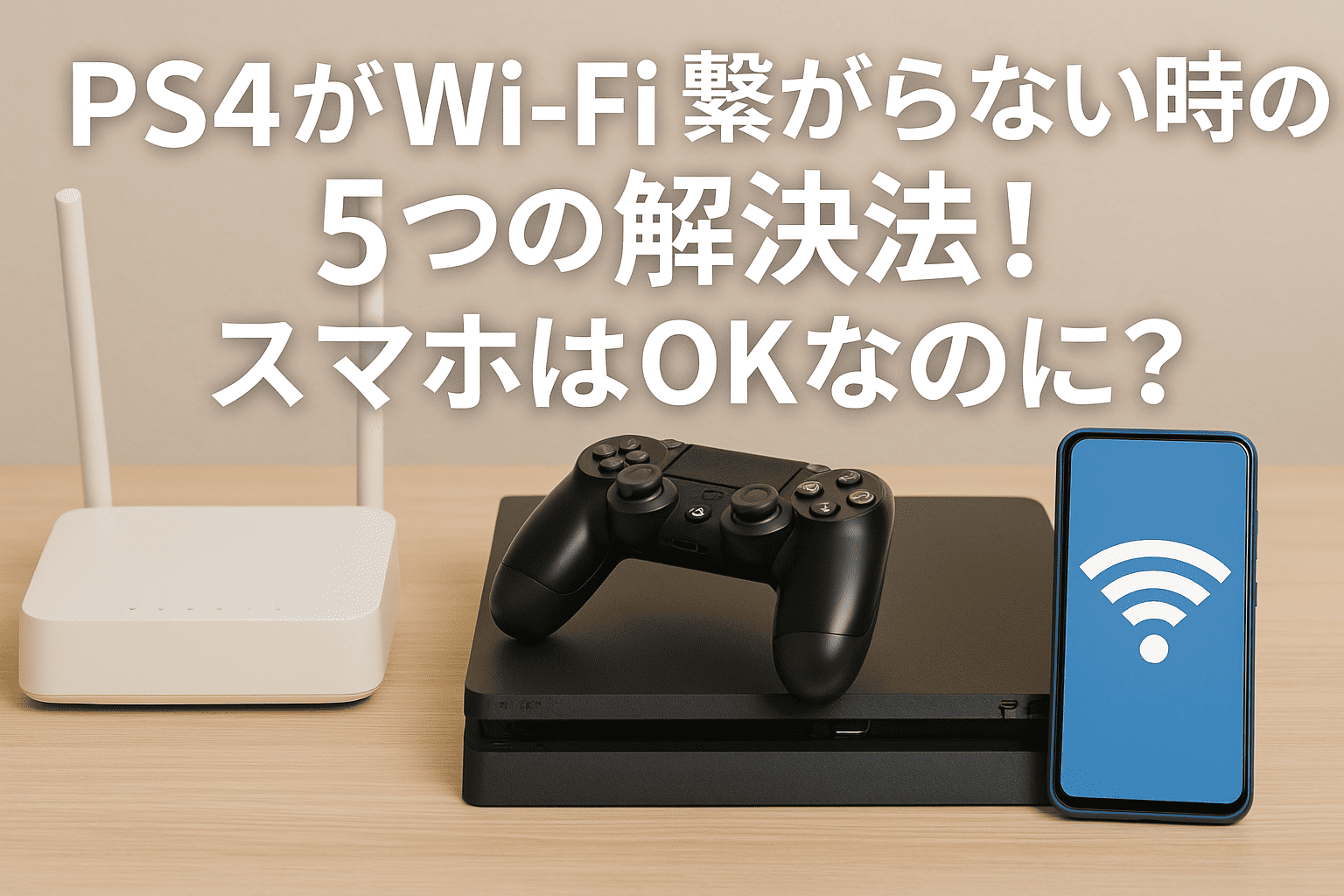 PS4がWi-Fiに繋がらない時の5つの解決法！スマホはOKなのに？